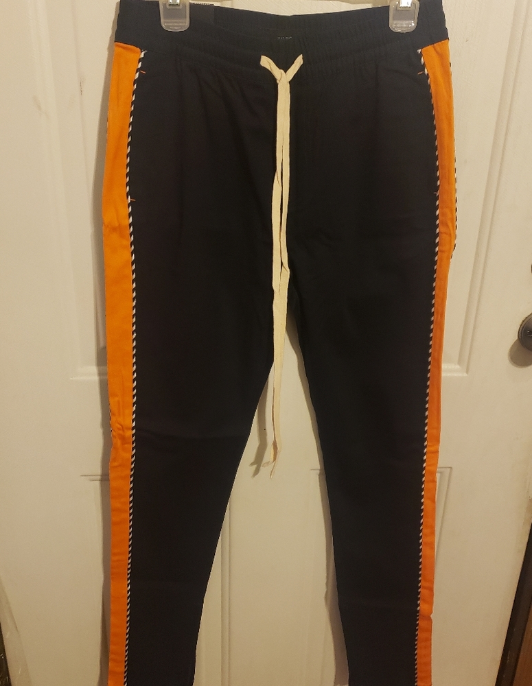 Kayden K Side Stripe Ankle Zip Stretch Twill Track Pant Men's Medium